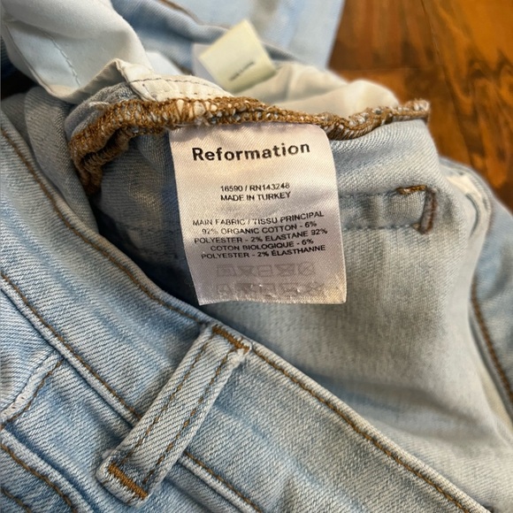Reformation Jeans High & Skinny Jeans In Amalfi Wash size 30 - Picture 13 of 15